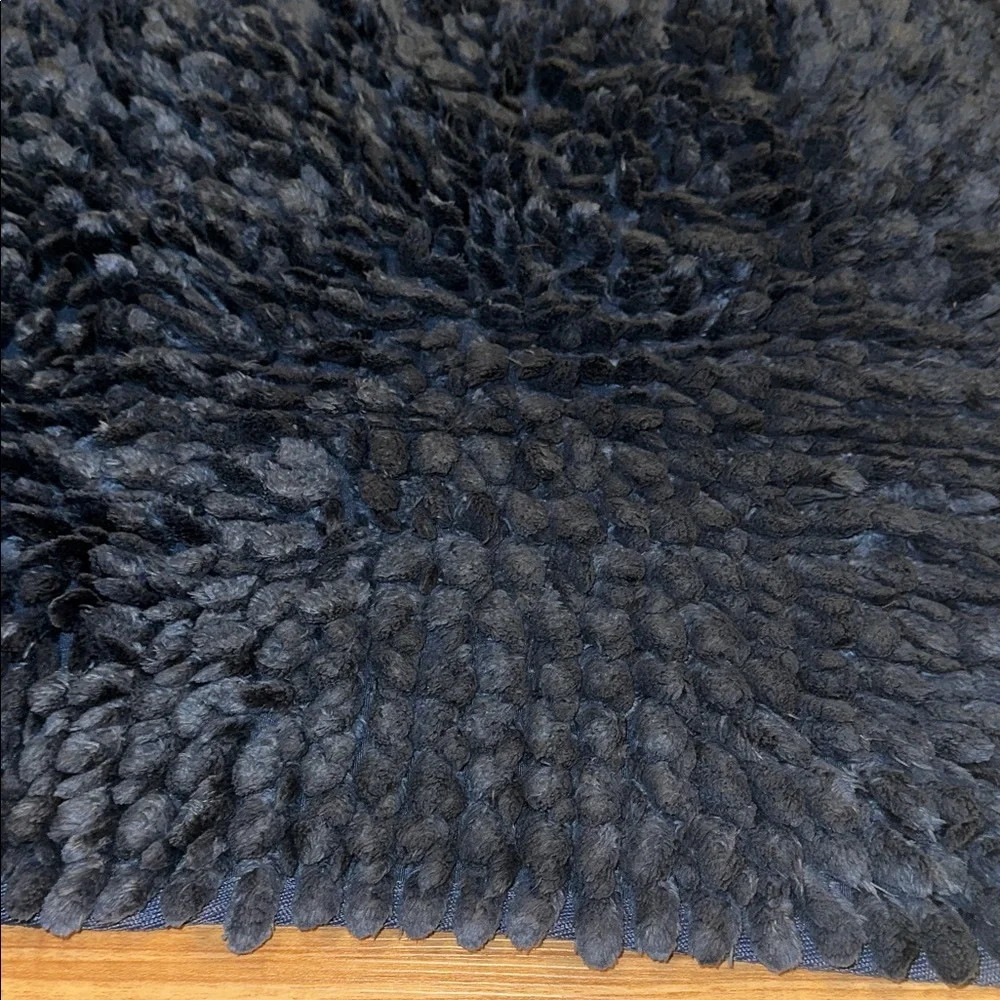 Plush Navy Shag Rug